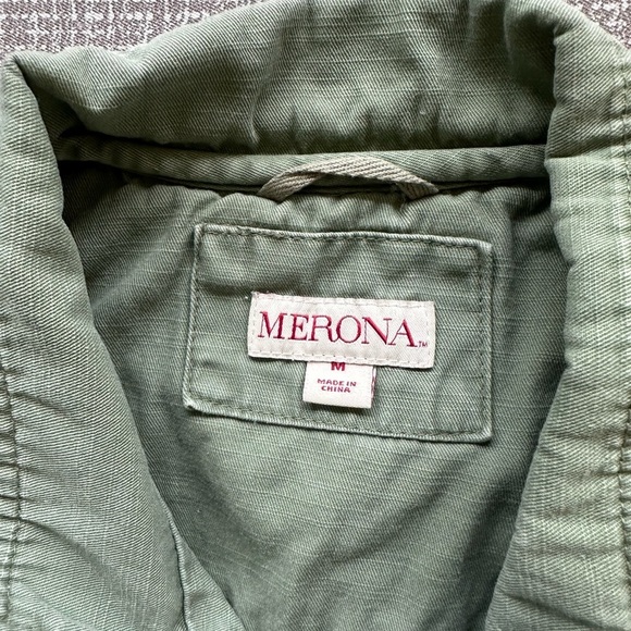 Merona Olive Green Khaki 100% cotton Vest size Medium - Picture 4 of 10